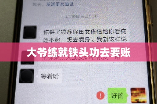 大爷练就铁头功去要账