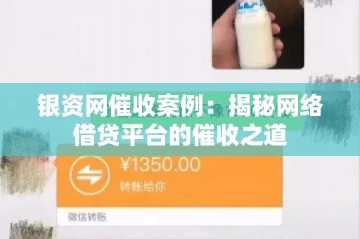 银资网催收案例：揭秘网络借贷平台的催收之道