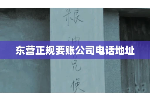 东营正规要账公司电话地址