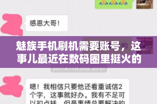 魅族手机刷机需要账号，这事儿最近在数码圈里挺火的。咱们聊聊这事儿，看看魅族手机刷机到底需不需要账号，为什么需要，以及需要注意些什么。