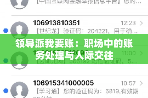 领导派我要账：职场中的账务处理与人际交往