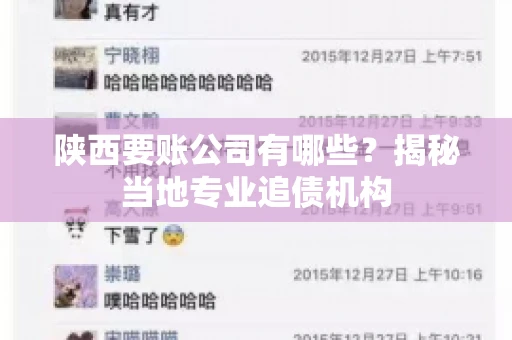 陕西要账公司有哪些？揭秘当地专业追债机构