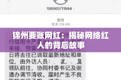 锦州要账网红：揭秘网络红人的背后故事