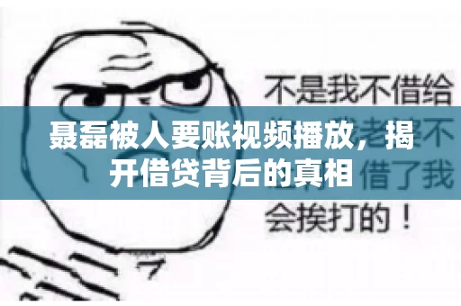 聂磊被人要账视频播放,揭开借贷背后的真相 聂磊被人要账视频播放,揭开借贷背后的真相