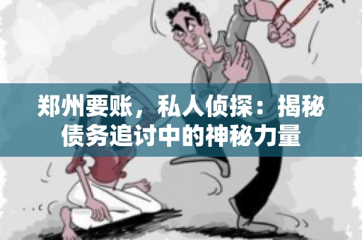 郑州要账，私人侦探：揭秘债务追讨中的神秘力量