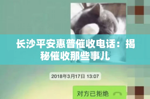 长沙平安惠普催收电话：揭秘催收那些事儿